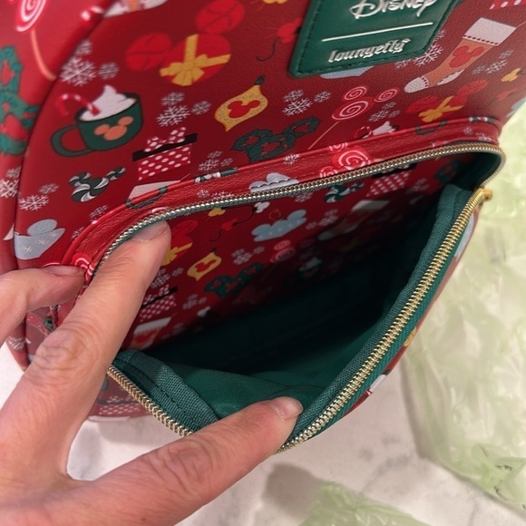 Loungefly Disney Mickey Mouse Holiday Sweets & Treats Mini Backpack NWT! - Picture 13 of 16
